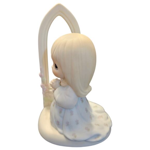 Precious Moments O Worship The Lord 1985 Ceramic Figurine 100064 - Picture 2 of 7